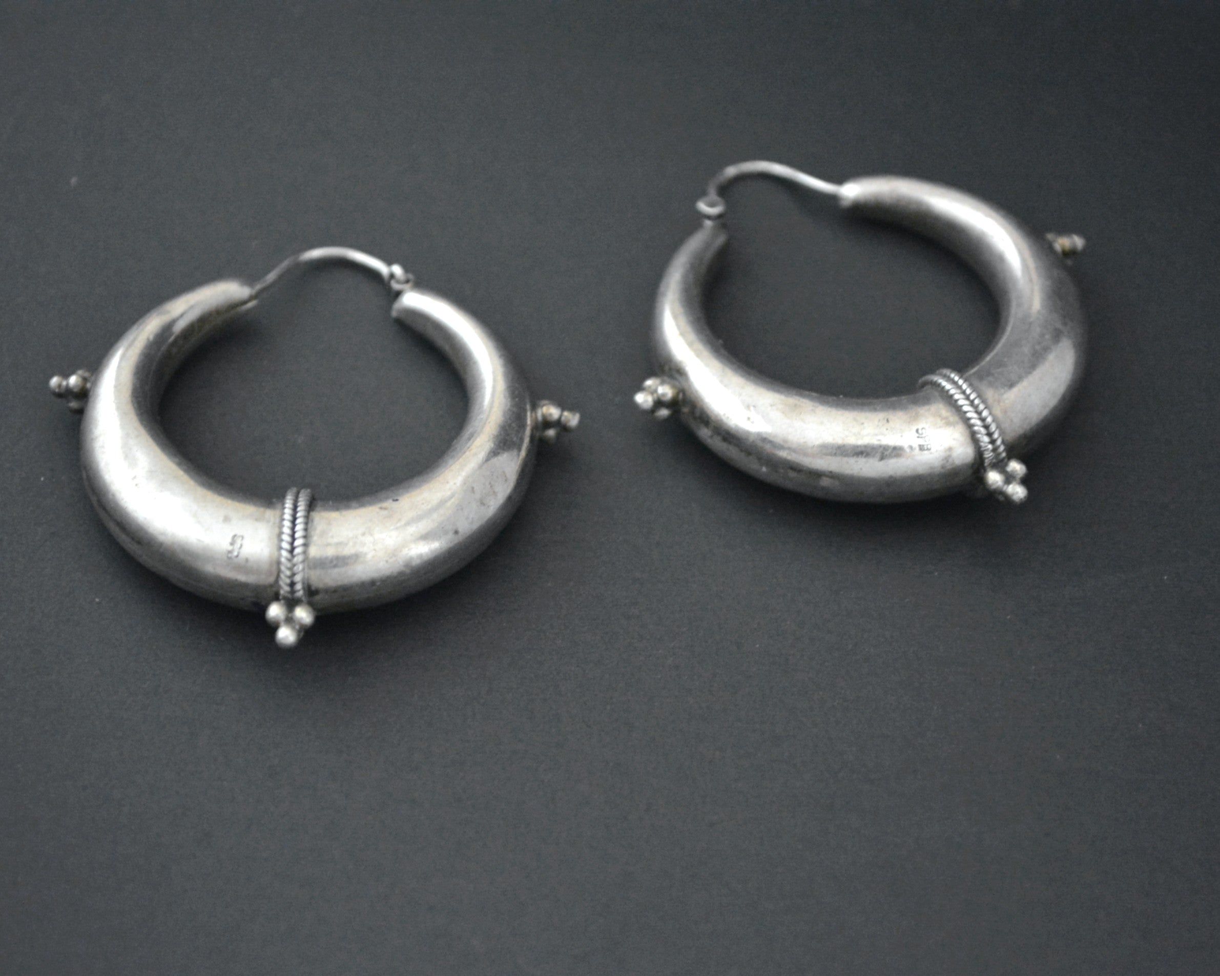 Ethnic Hoop Earrings - LARGE