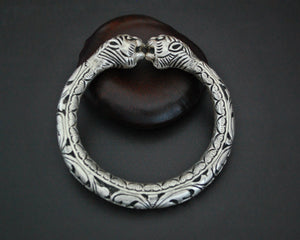 Rajasthani Tiger Silver Repoussee Bracelet