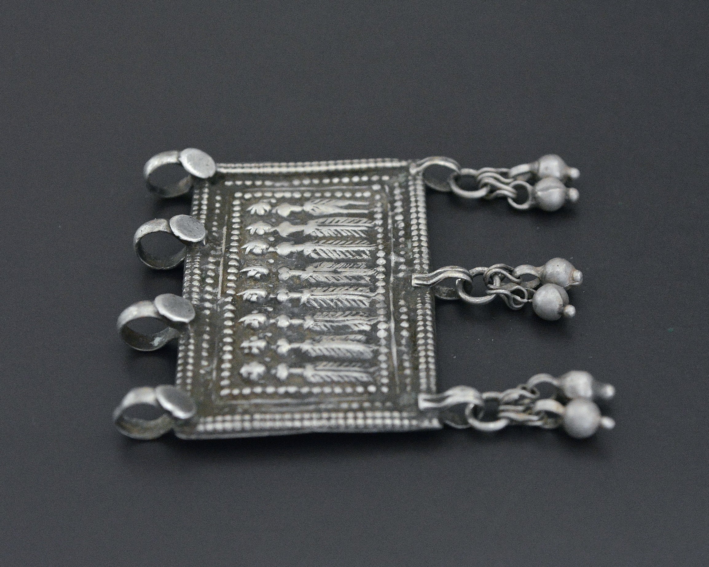 Old Hindu Amulet Sapta Matrikas with Bells