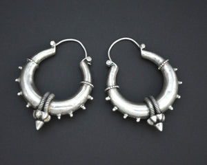 Ethnic Spike Hoop Earrings - MEDIUM