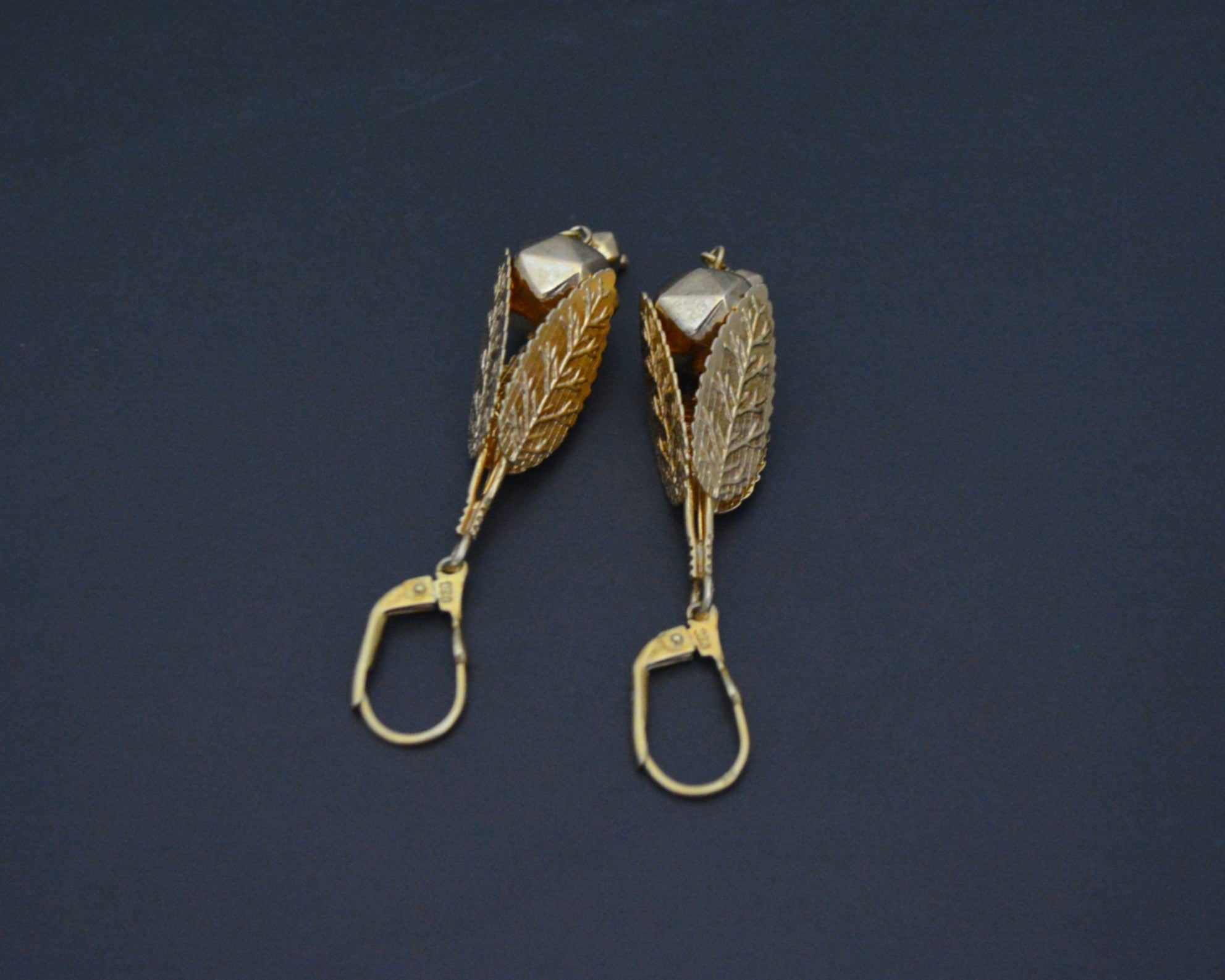 Reserved for A. - Gilded Dangle Earrings from Croatia