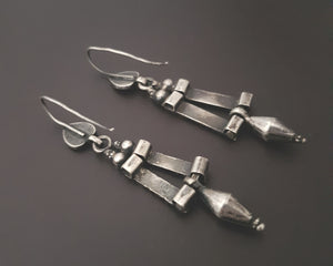 Rajasthani Silver Earrings with Dangle