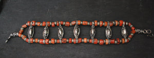 Antique Ladakh Coral Bracelet