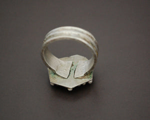 Ethnic Aventurine Ring from Afghanistan - Size 7.5
