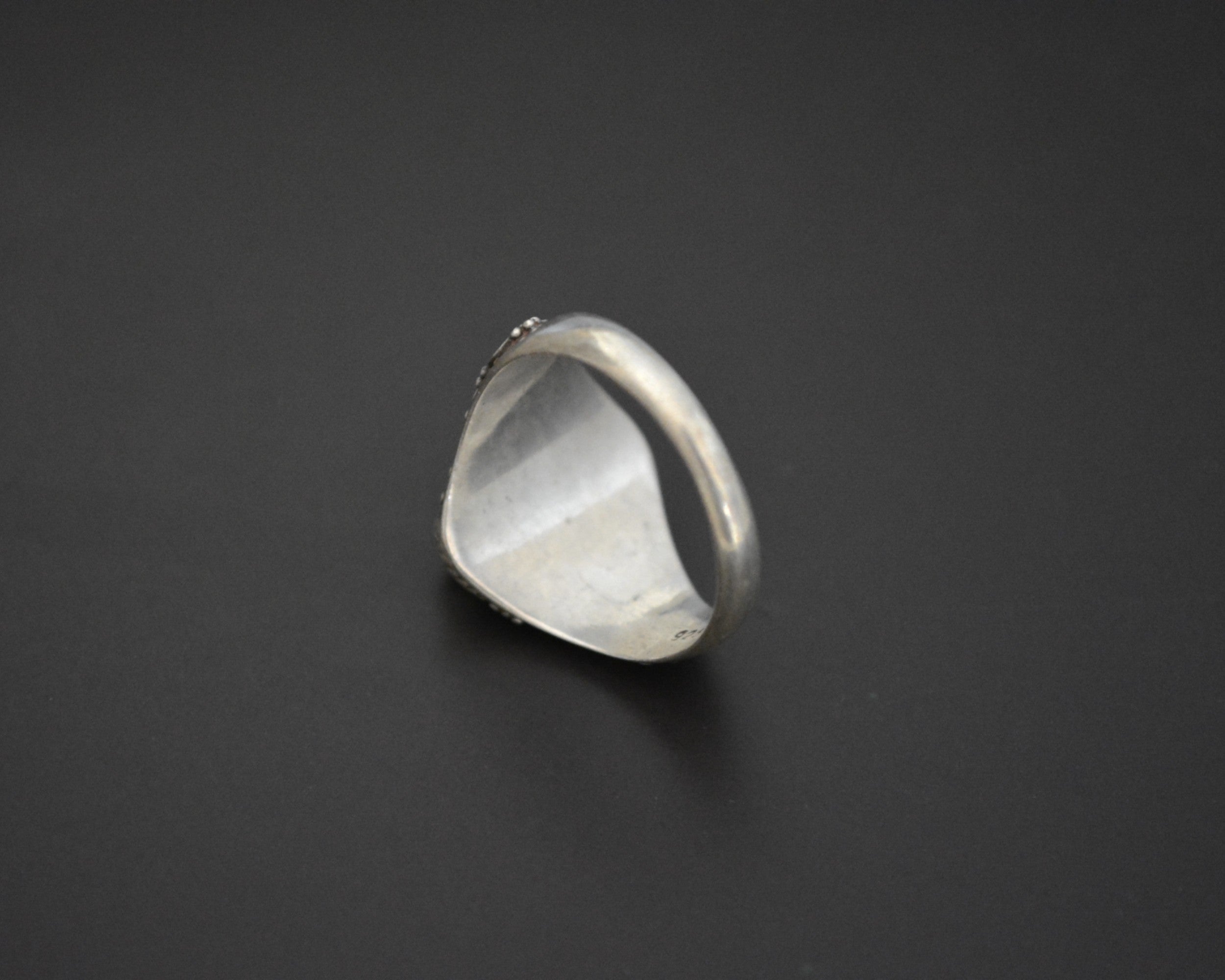 Vintage Nepali Coral Ring - Size 8 & 8.75