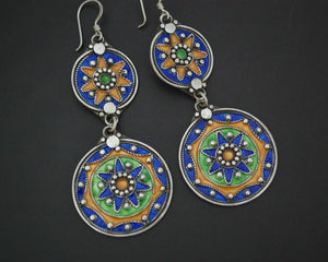 Berber Enamel Dangle Earrings