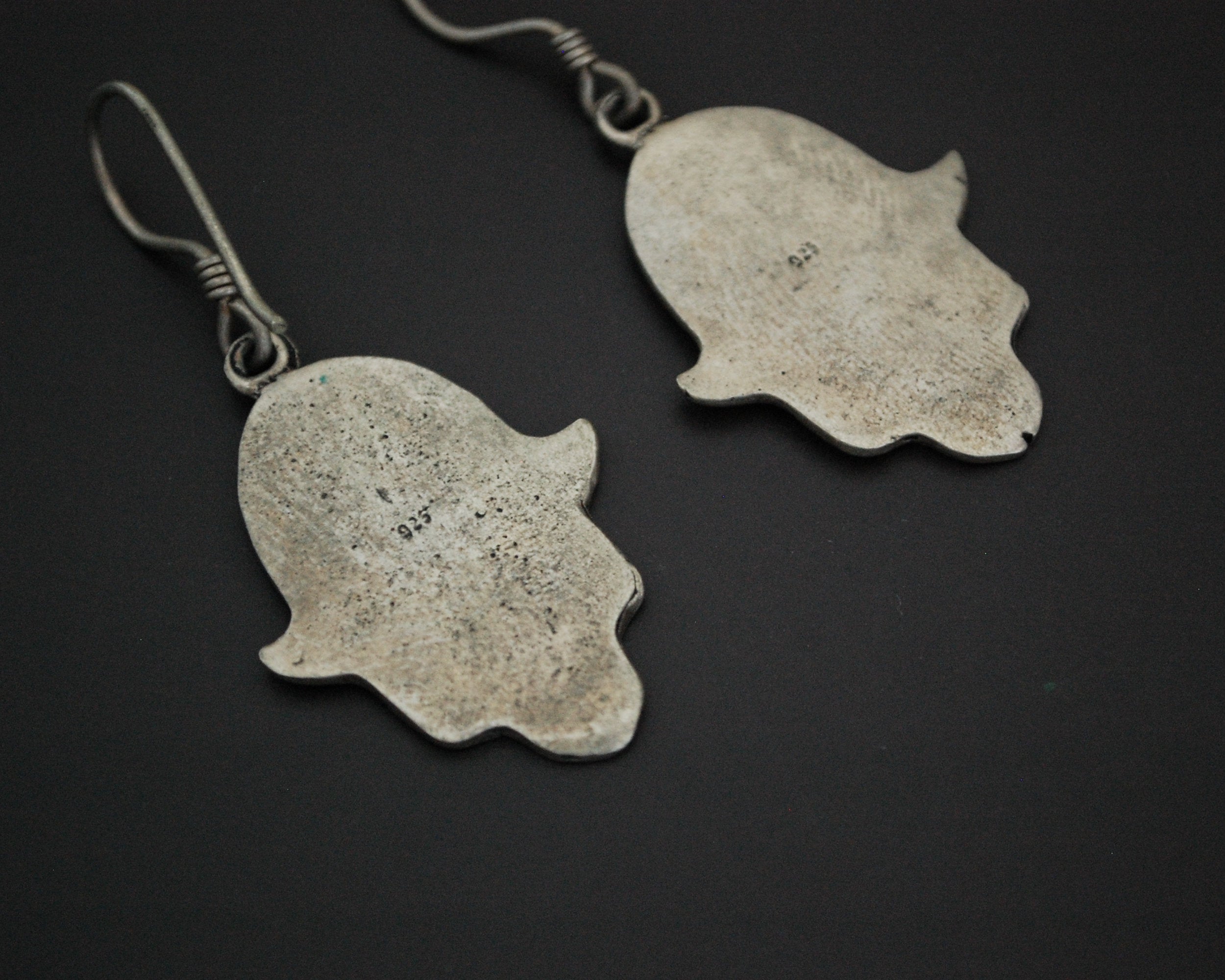 Hamsa Sterling Silver Earrings