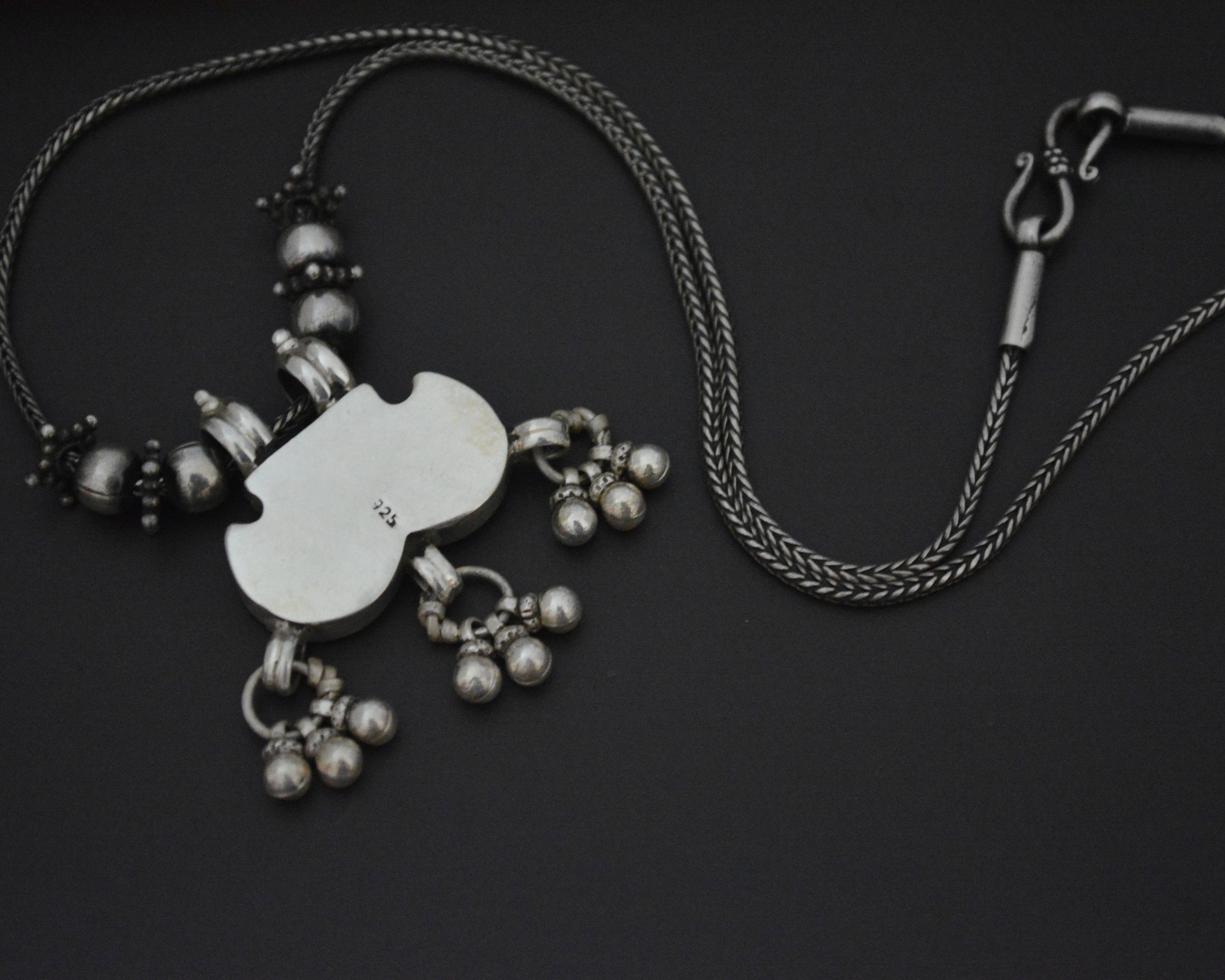 Rajasthani Silver Lotus Necklace