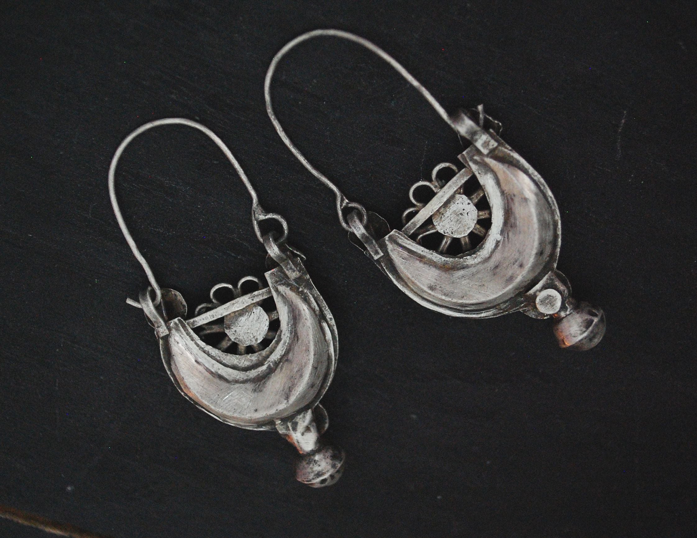Antique Afghani Earrings with Turquoise