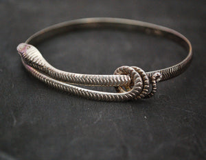Vintage Sterling Silver Snake Bracelet
