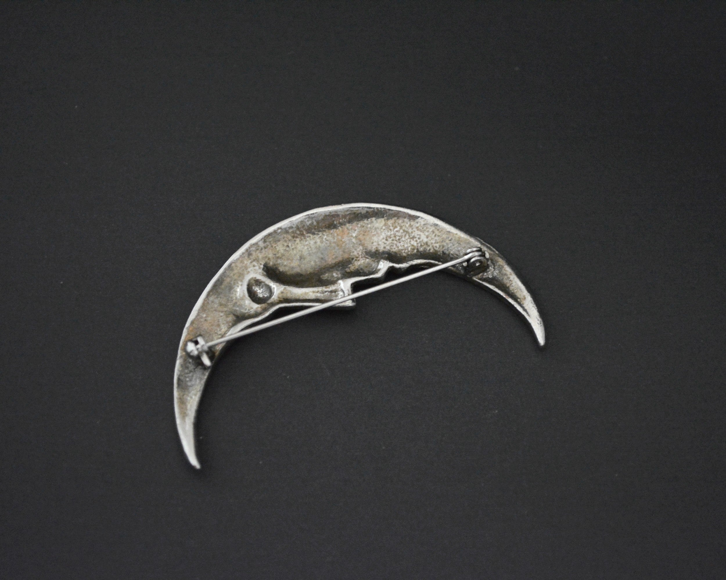 MOON MAGIC - Sterling Silver Moon Brooch