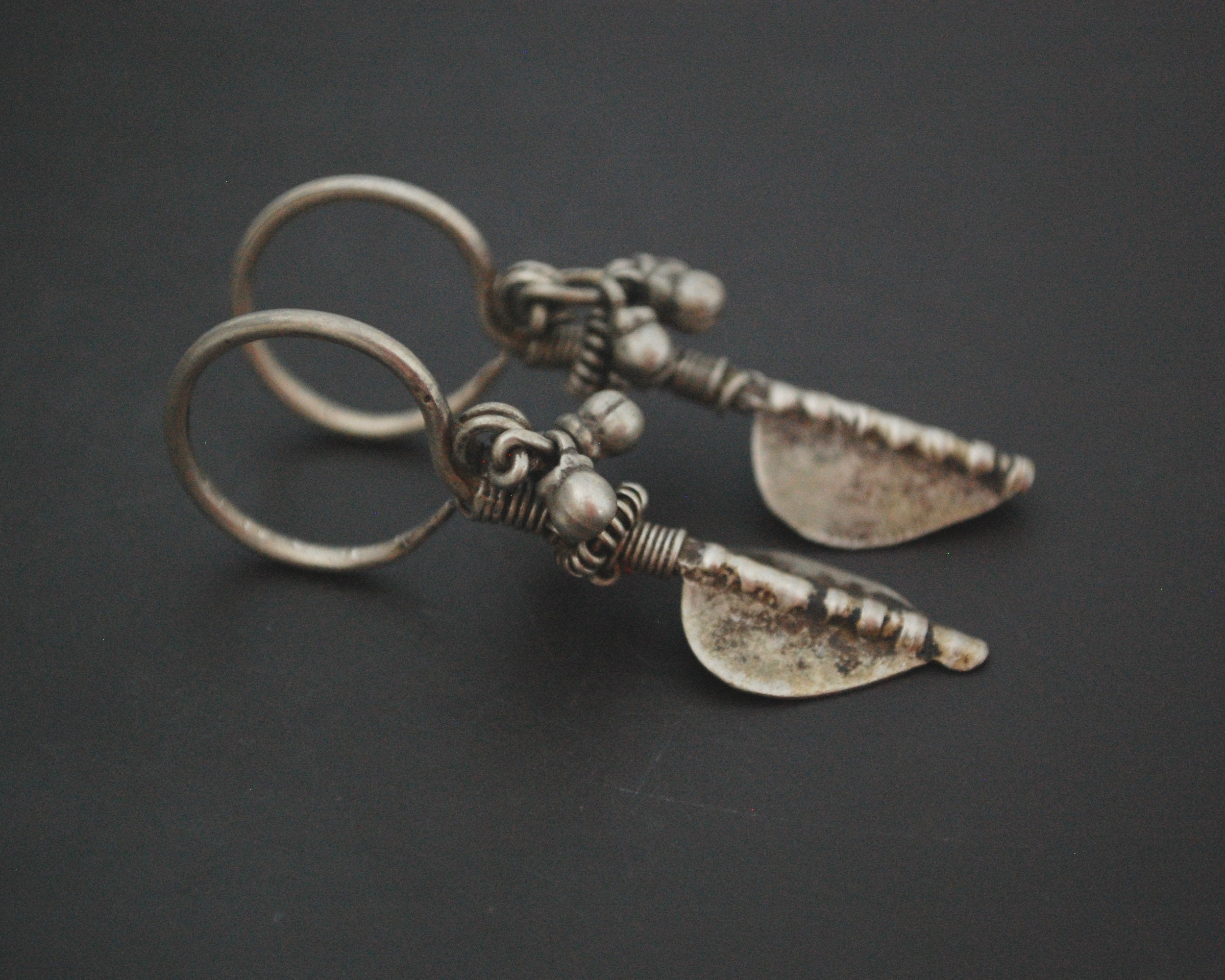 Rajasthani Tribal Silver Earrings
