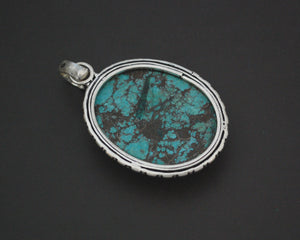 Large Turquoise Pendant from India