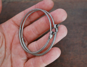 Antique Afghani Hoop Earrings - XLARGE