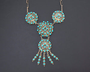 Zuni Turquoise Silver Necklace