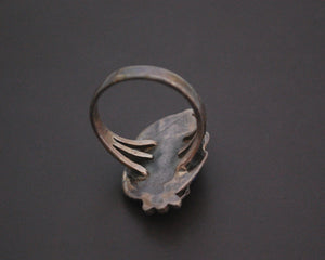 Native American Lapis Lazuli Feather Ring - Size 9.5