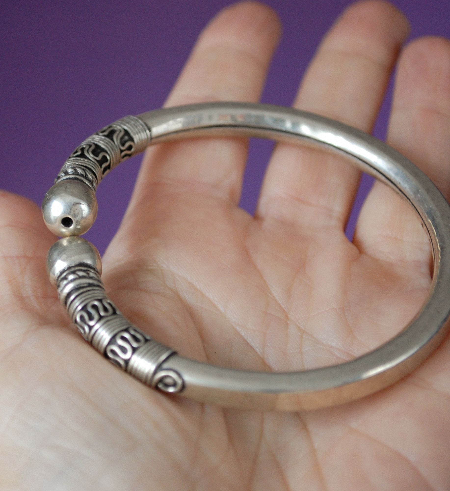 Ethnic Silver Bracelet from India