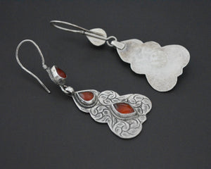 Ethnic Carnelian Dangle Earrings