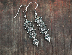 Rajasthani Silver Earrings