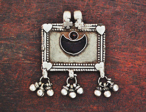 Rajasthani Moon Amulet with Bells