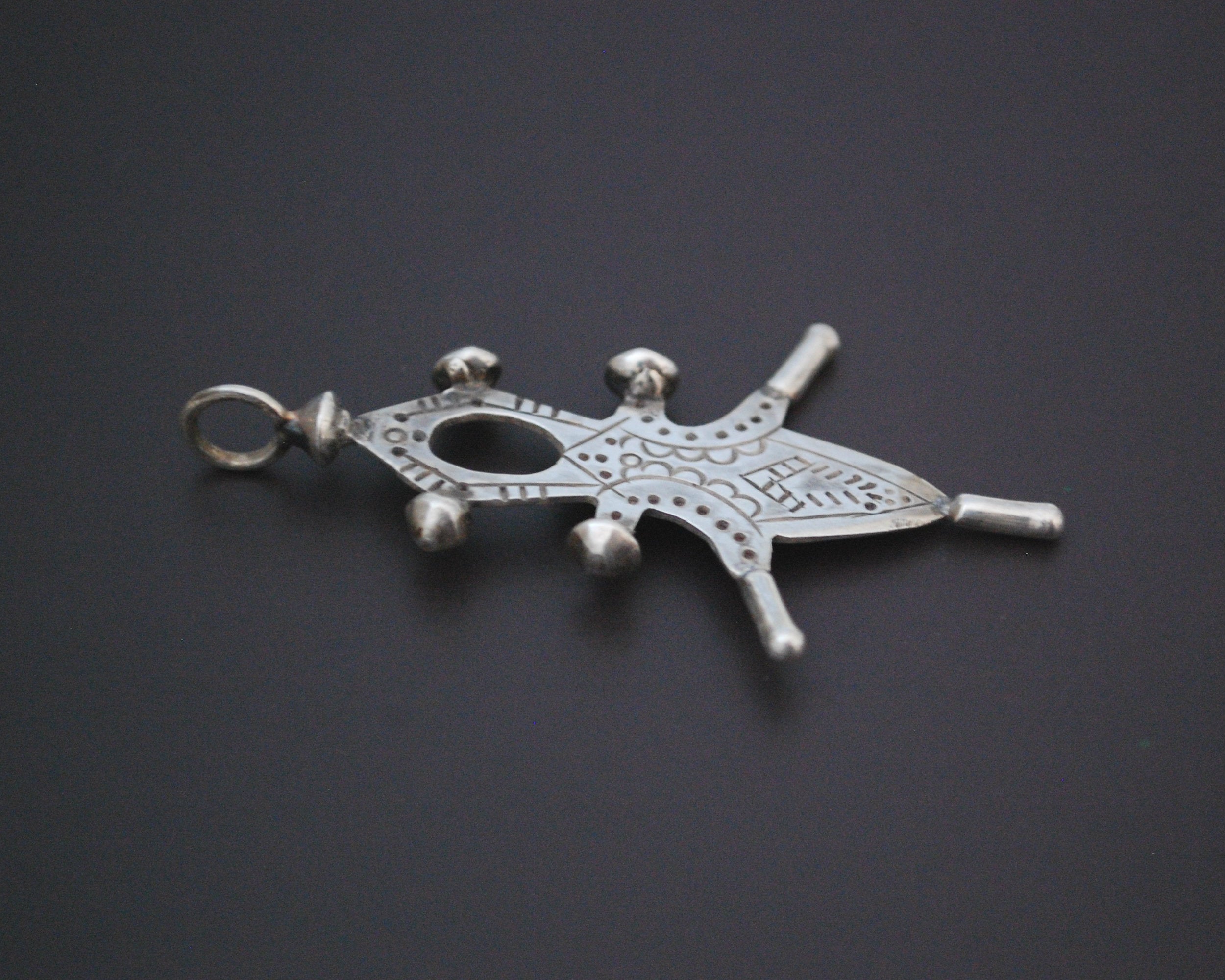 Tuareg Silver Cross Pendant