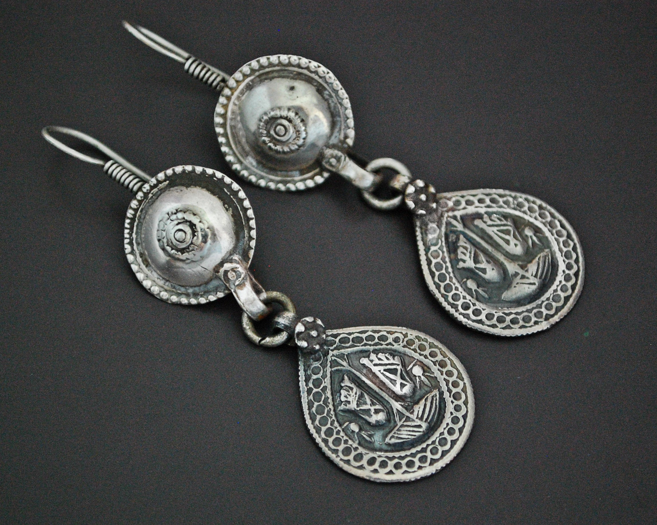 Hindu Charm Earrings Vishnu's Feet