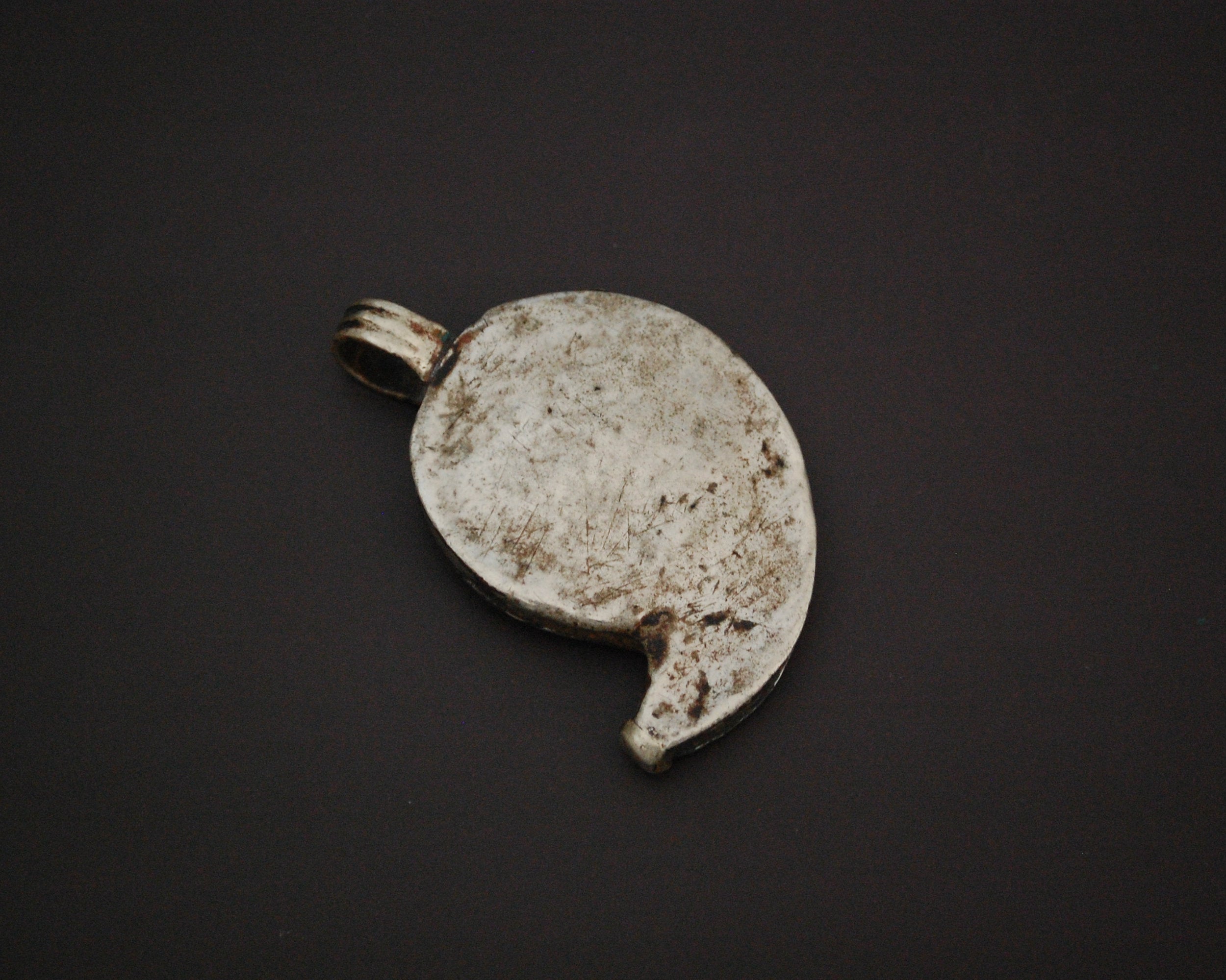 Indian Tribal Paisley Silver Pendant