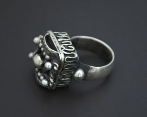 Old Rajasthani Silver Ring - Size 6.5