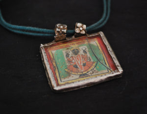 Old Indian Painting Amulet