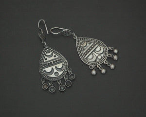 Egyptian Moon and Star Earrings with Bells