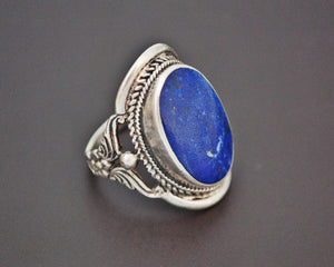 Ethnic Lapis Lazuli Ring from India - Size 7.5