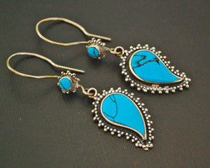 Ethnic Turquoise Earrings India