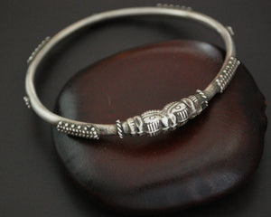 Indian Elephant Bangle Bracelet - XS