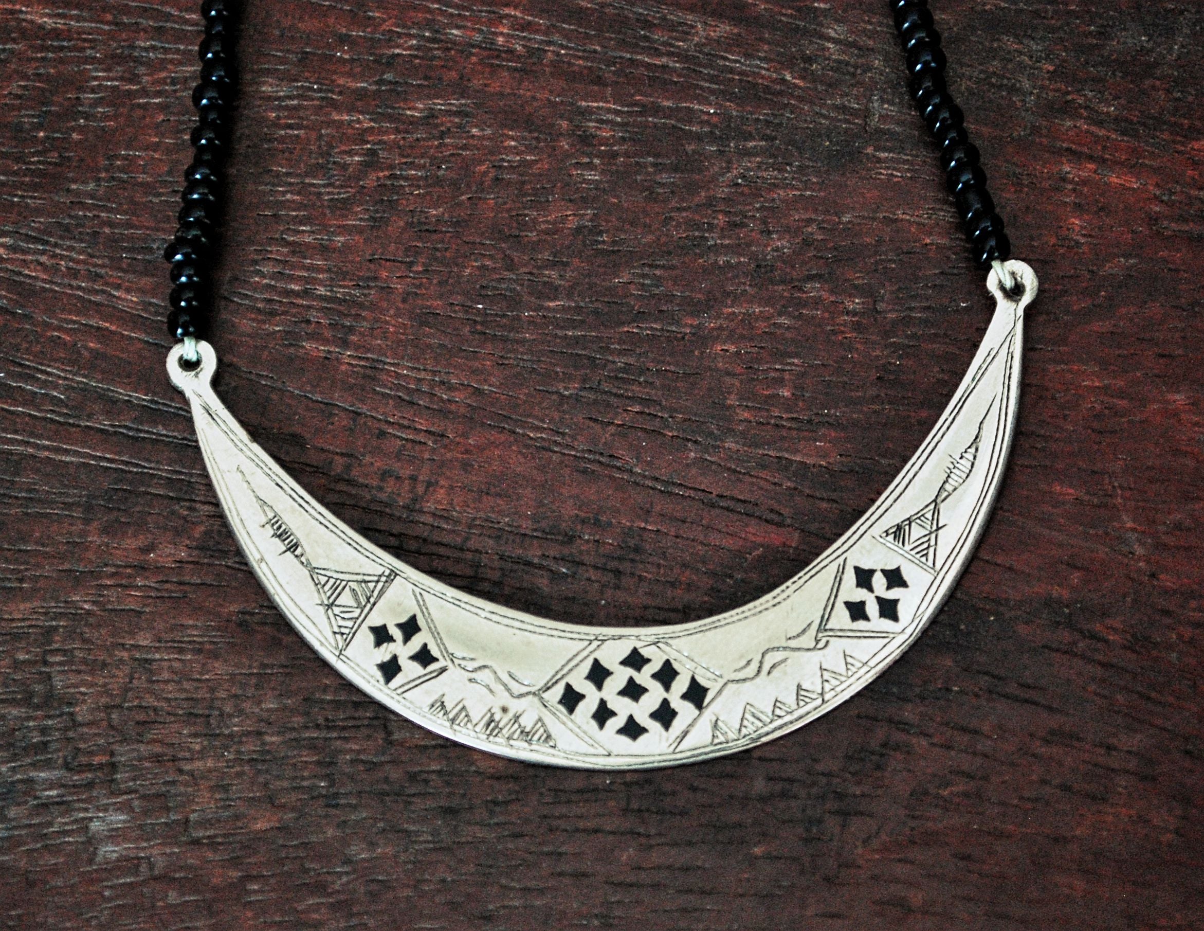Tuareg Silver Necklace with Amulet