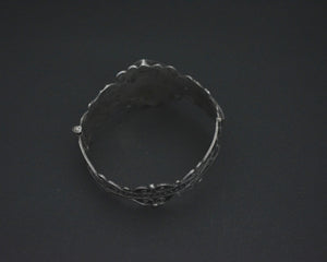 North African Calligraphy Filigree Bracelet - Hinged -