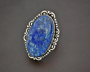 Ethnic Lapis Lazuli Ring from India - Size 9