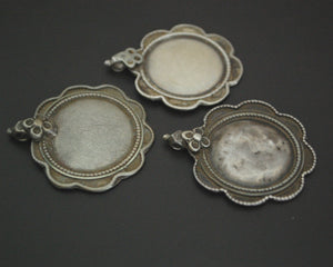 Rajasthani Silver Disc Pendant - Set of Three