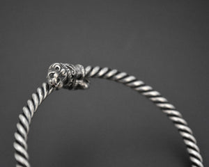 Vintage Silver Lion Head Bracelet
