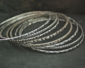 Rajasthani Silver Bangle Bracelet Set