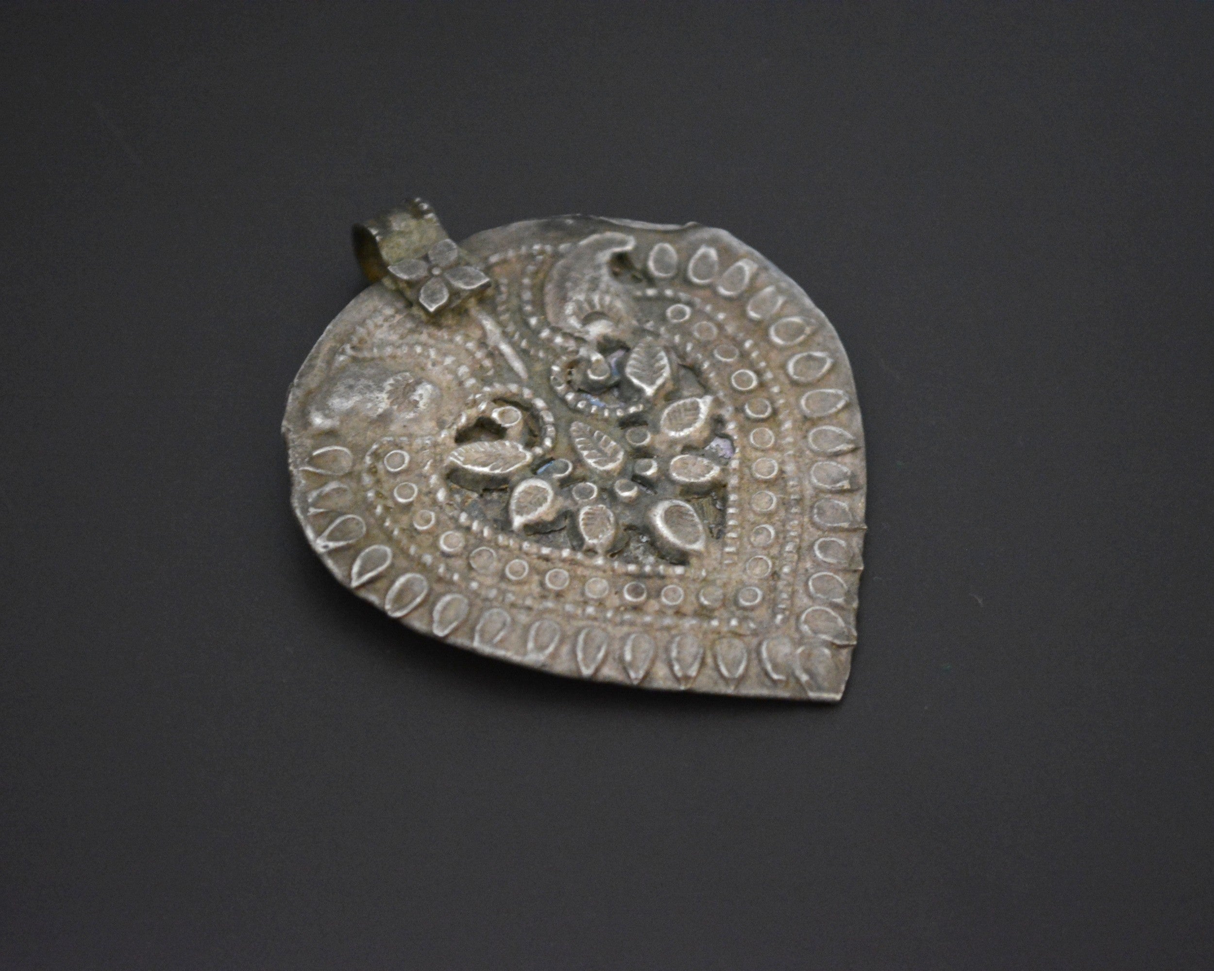 Old Rajasthani Silver Amulet Pendant