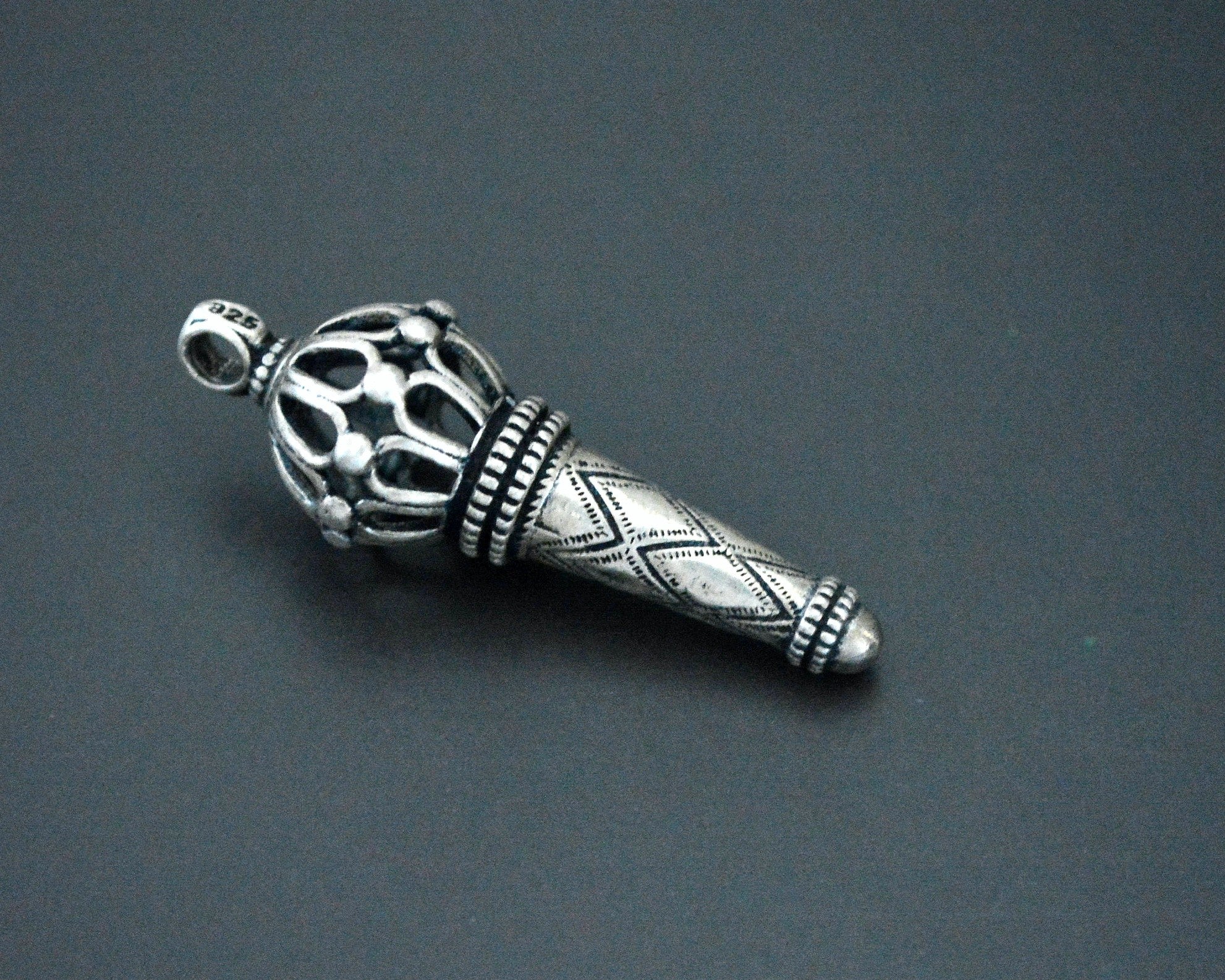 Small Rajasthani Silver Amulet Pendant