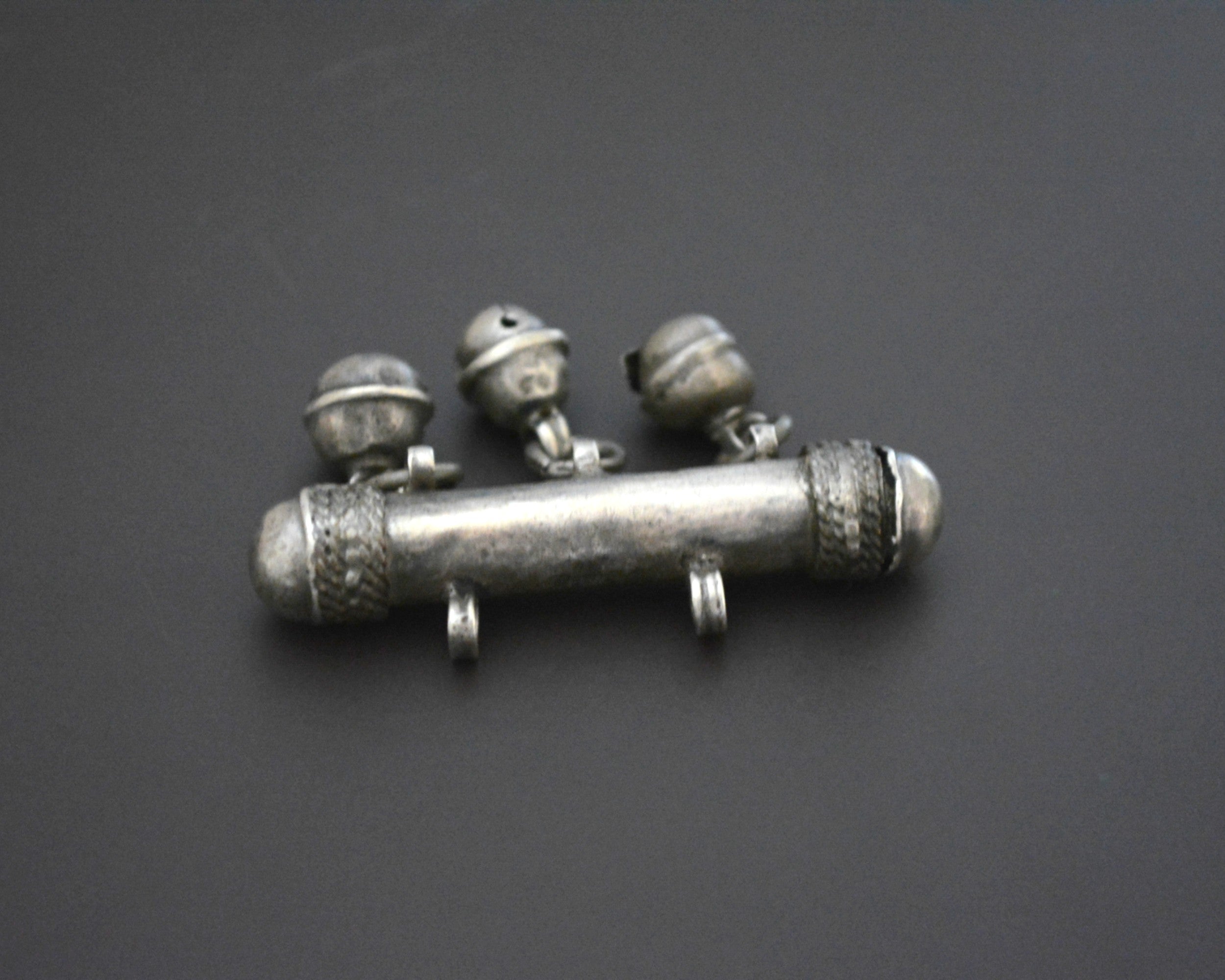Ottoman Silver Pendant with Bells