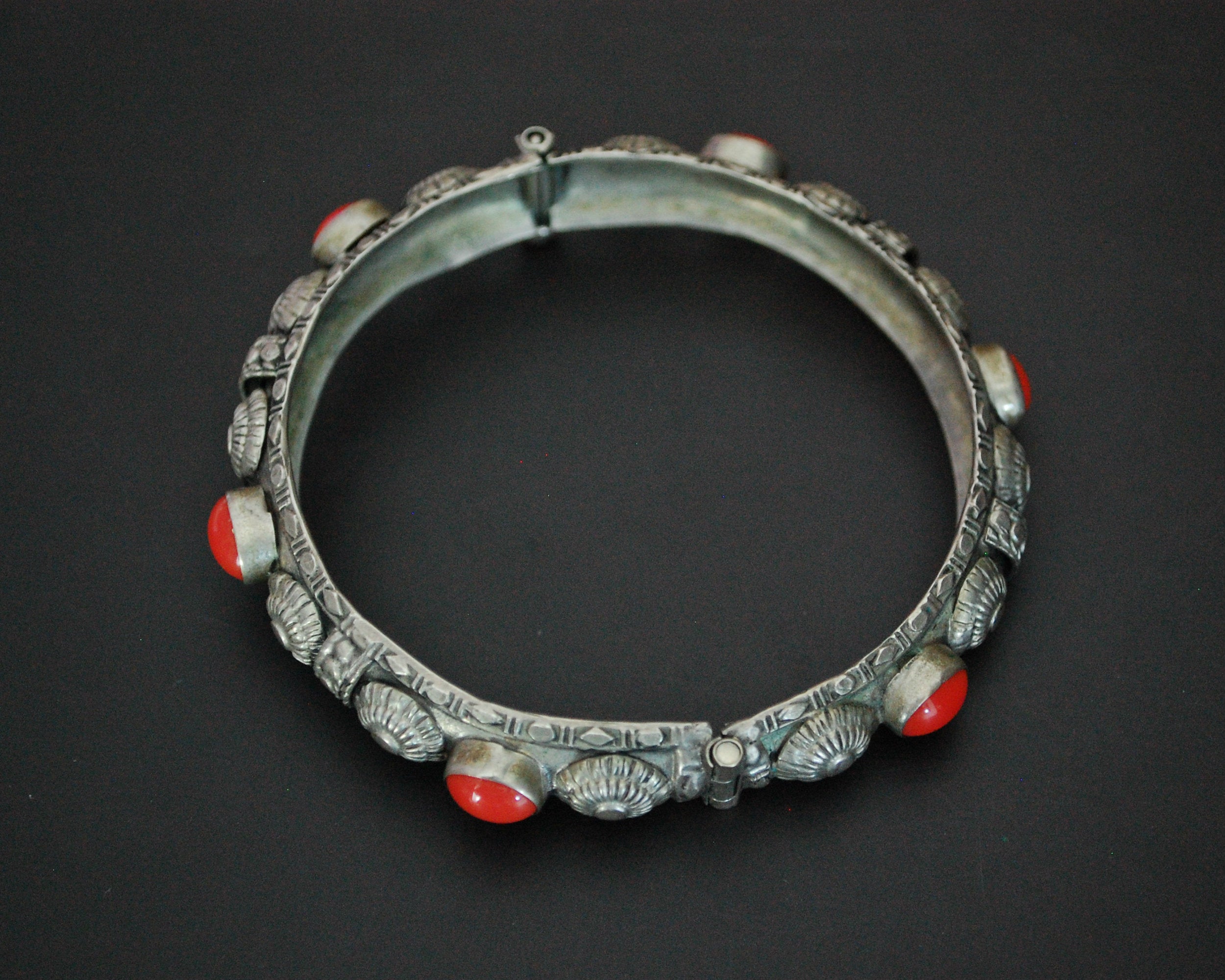 Hinged Berber Coral Bracelet
