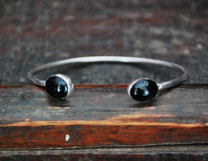 Vintage Onyx Cuff Bracelet