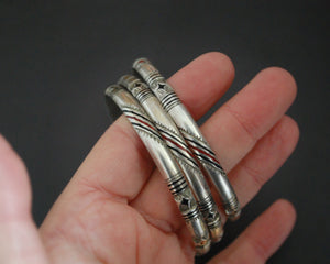 Berber Silver Enamel Bracelet - TRIO