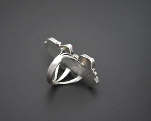 Native American Coral Ring - Size 7.5
