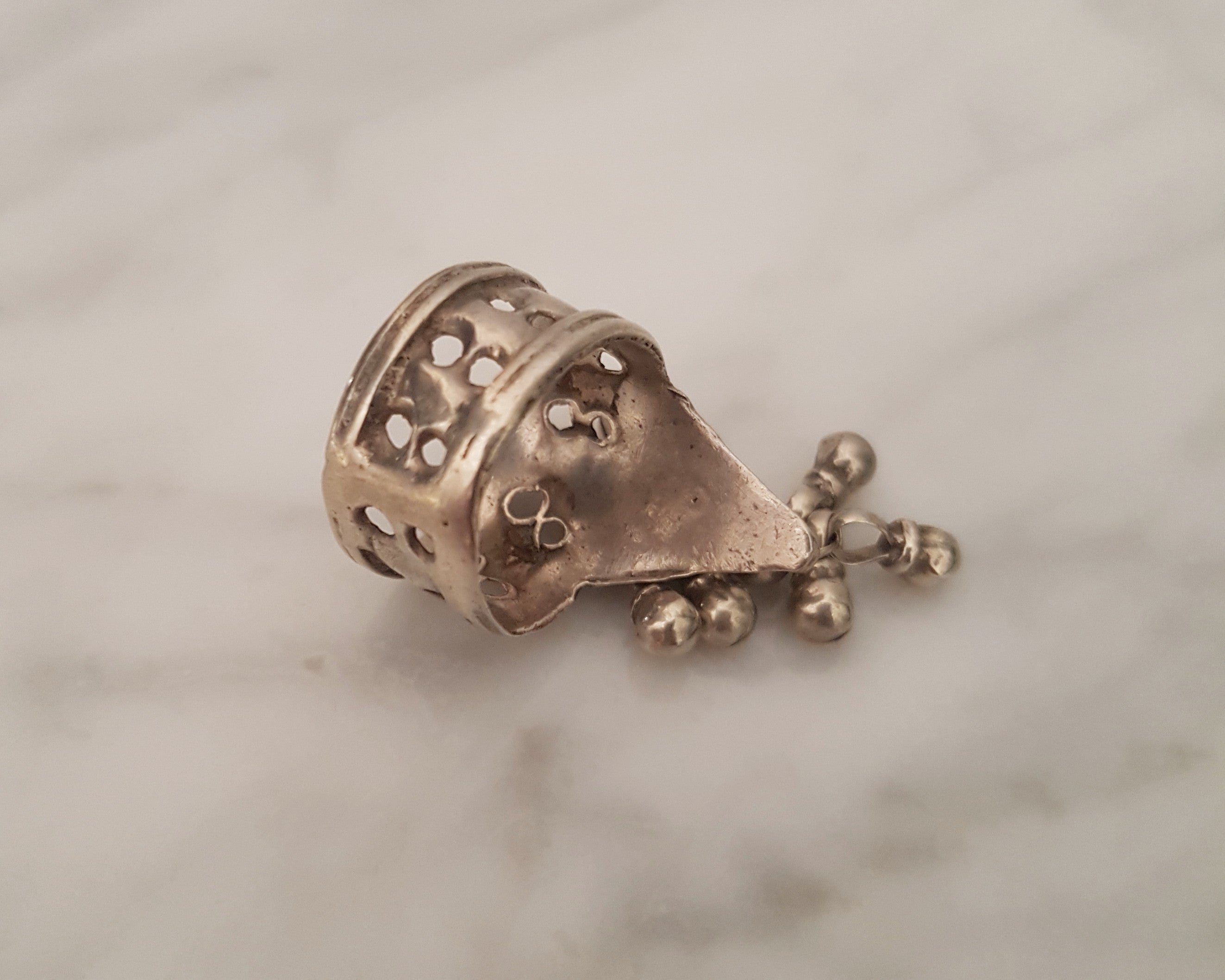 Rajasthani Silver Ring with Bells - Size 5.5