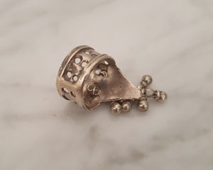 Rajasthani Silver Ring with Bells - Size 5.5