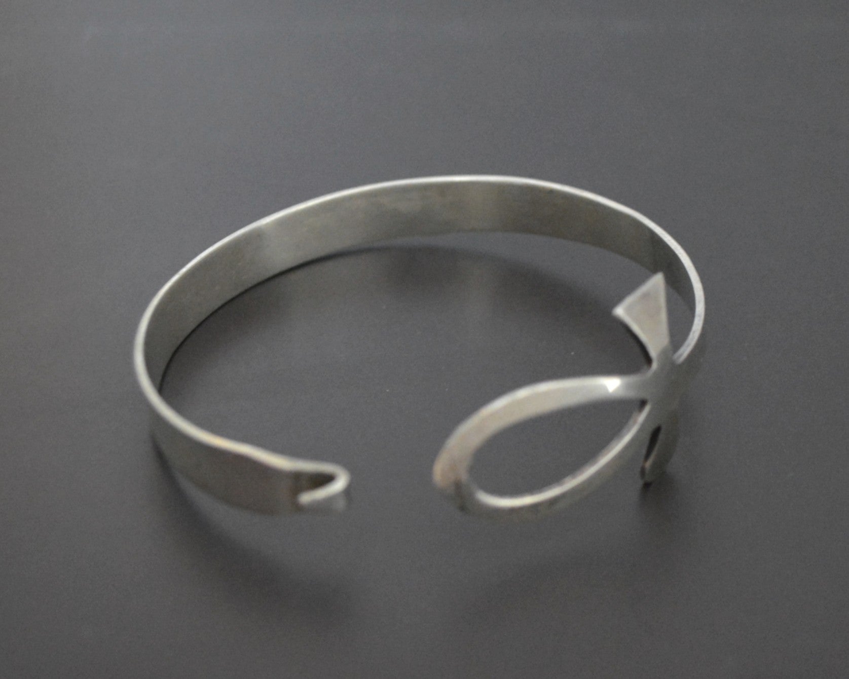 Reserved for B. - Egyptian Ankh Silver Bracelet