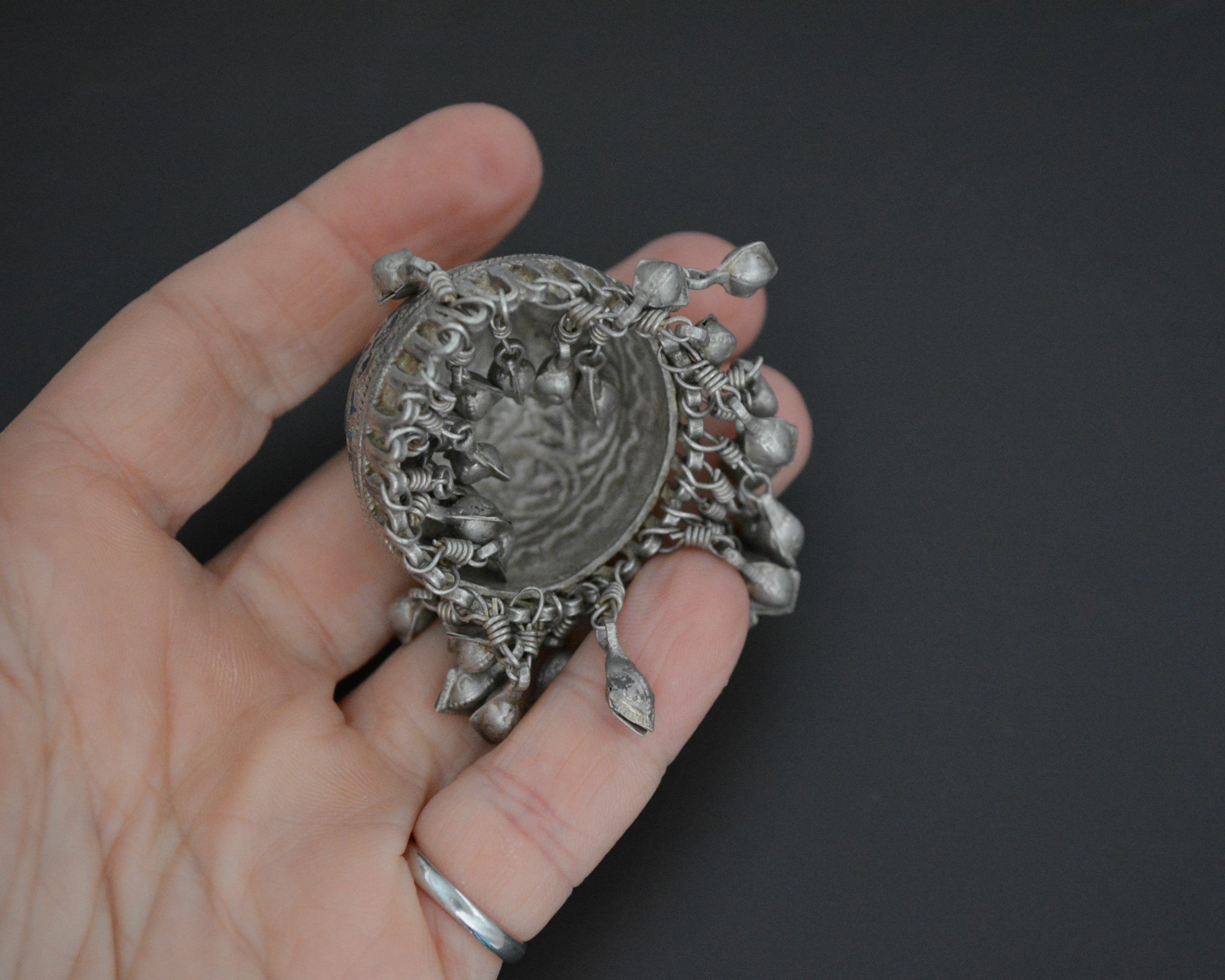 Uzbek Enamel Tassel Pendant